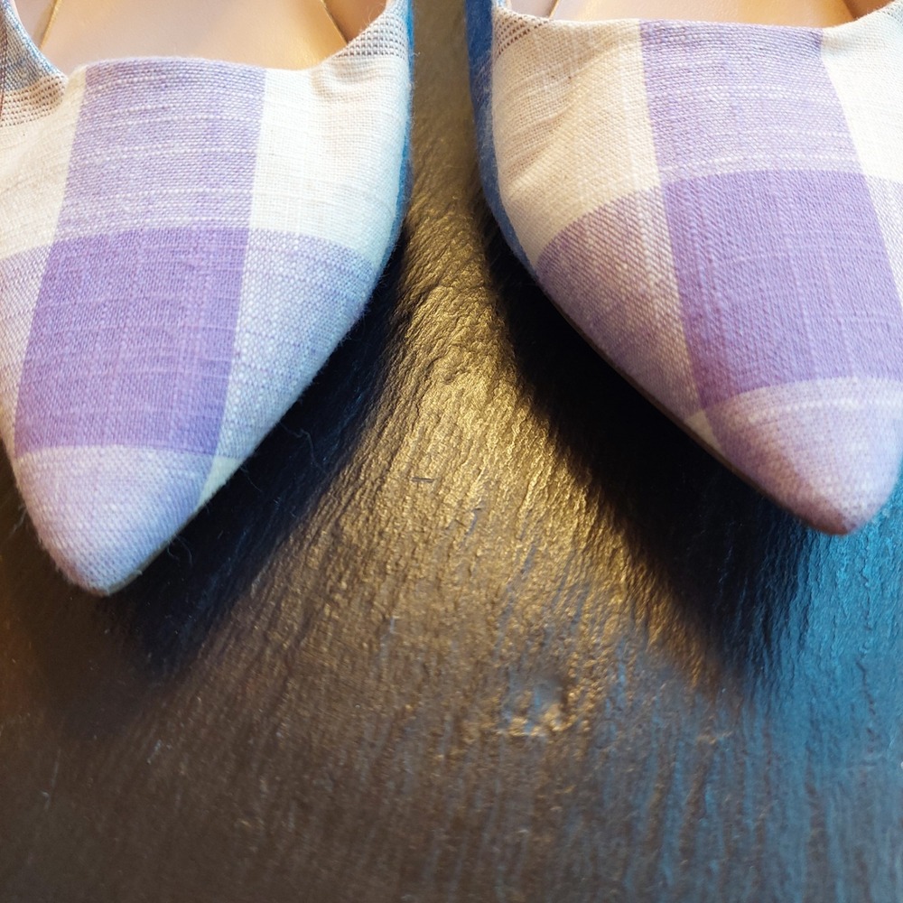 NEW! Bandolino Wmns Millie Mule Pointed Toe Kitten Heel Blue Lavender Size 7.5 M - Picture 5 of 10